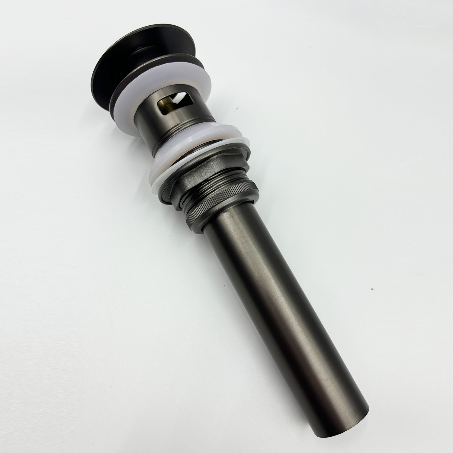 Bathroom Sink Drain with Overflow, Vessel Sink Lavatory Vanity Pop Up Drain Stopper, 304 Stainless Steel